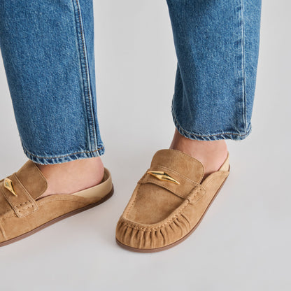 Jodero Lt Brown Suede Flats | Dolce Vita