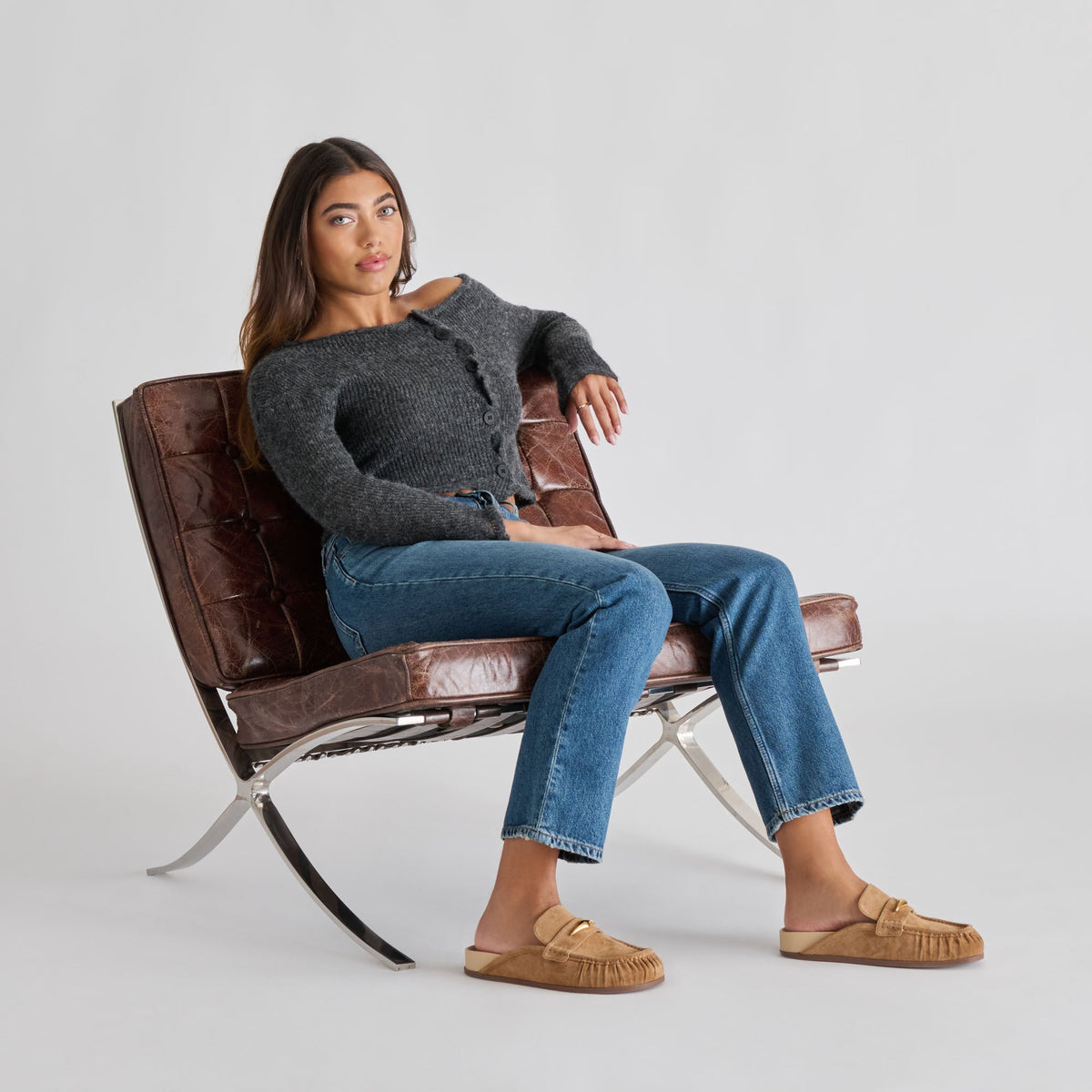 Jodero Lt Brown Suede Flats | Dolce Vita
