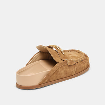 Jodero Lt Brown Suede Flats | Dolce Vita