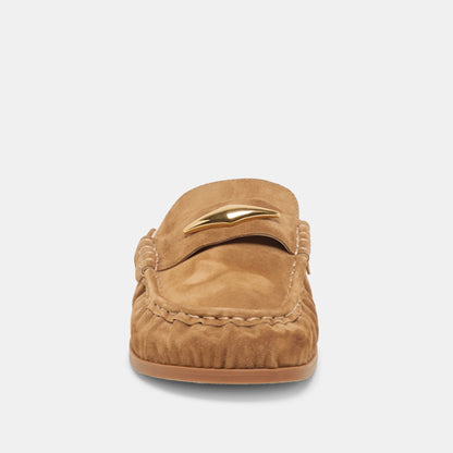 Jodero Lt Brown Suede Flats | Dolce Vita