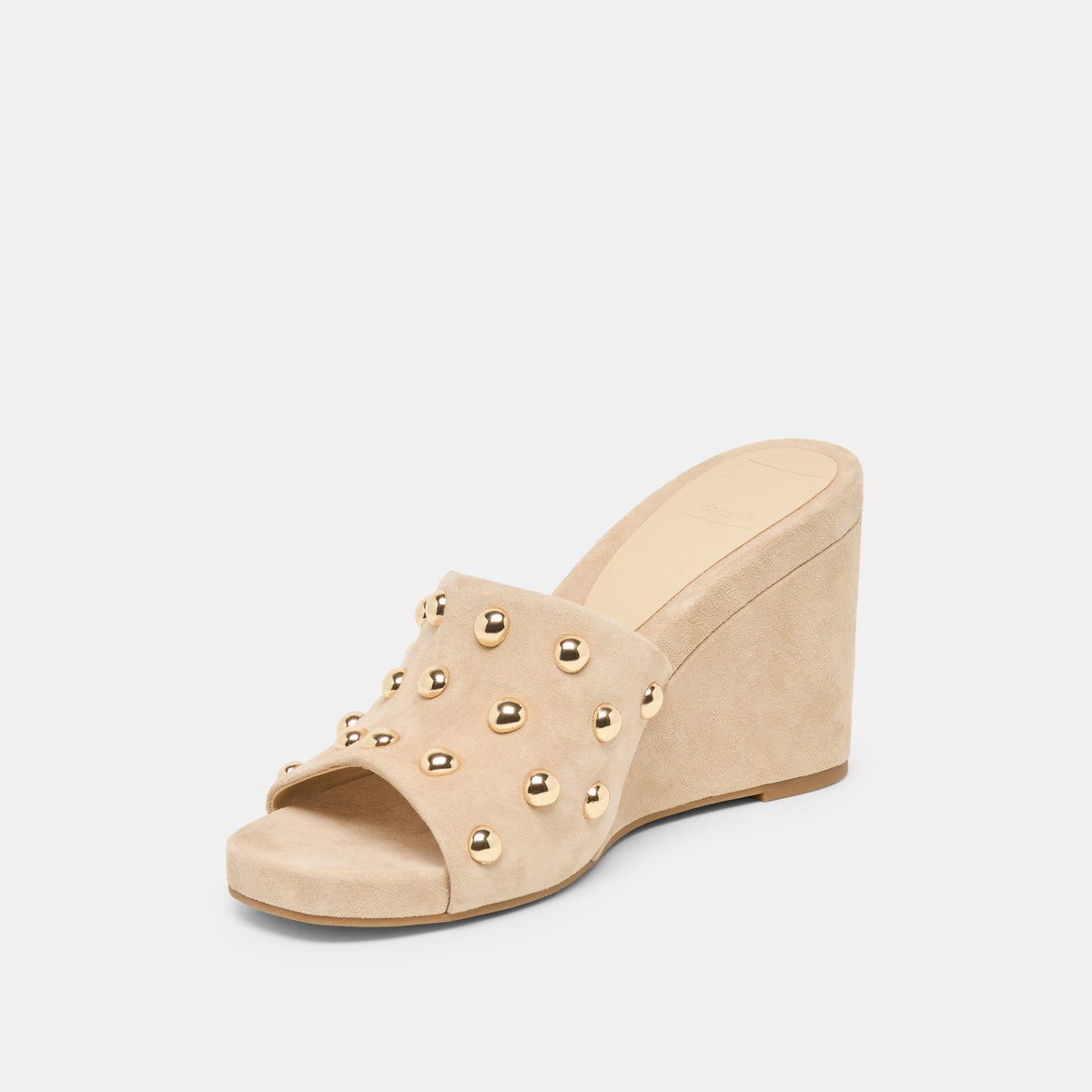 Holta Stud Camel Suede Wedges | Dolce Vita