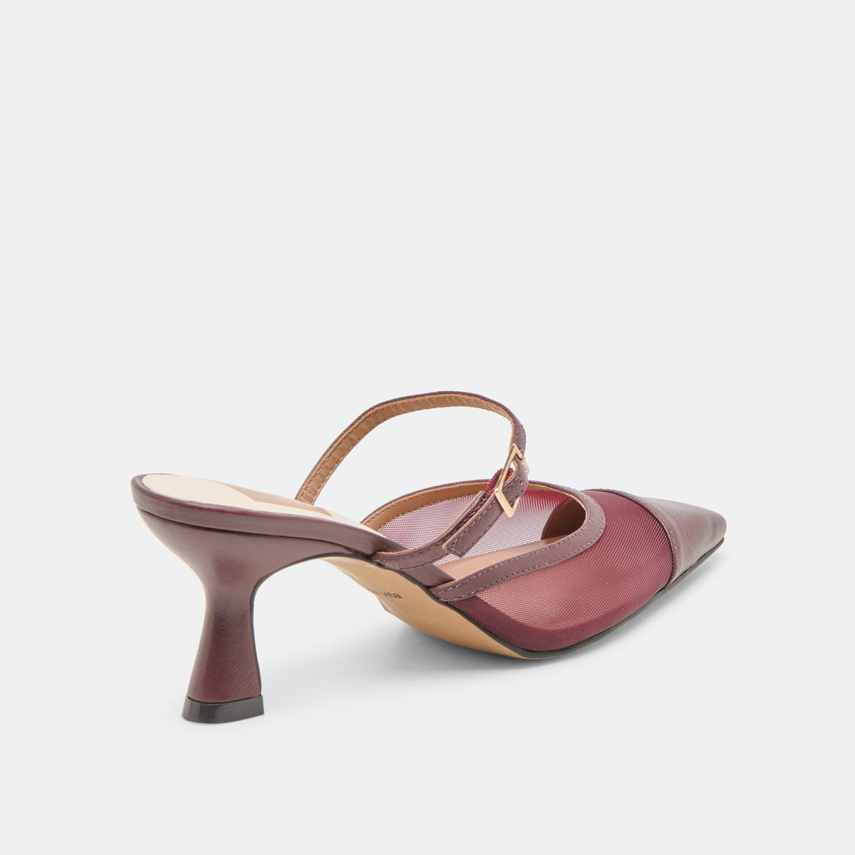 Loyd Burgundy Mesh Heels | Dolce Vita