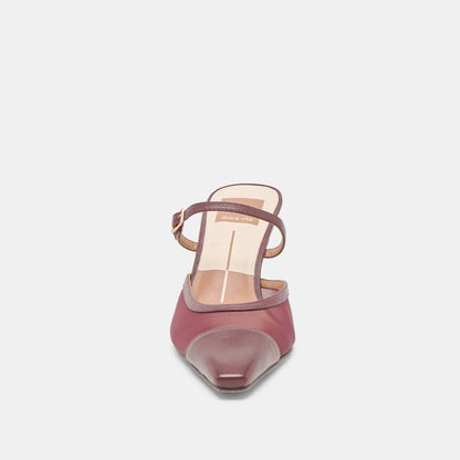 Loyd Burgundy Mesh Heels | Dolce Vita