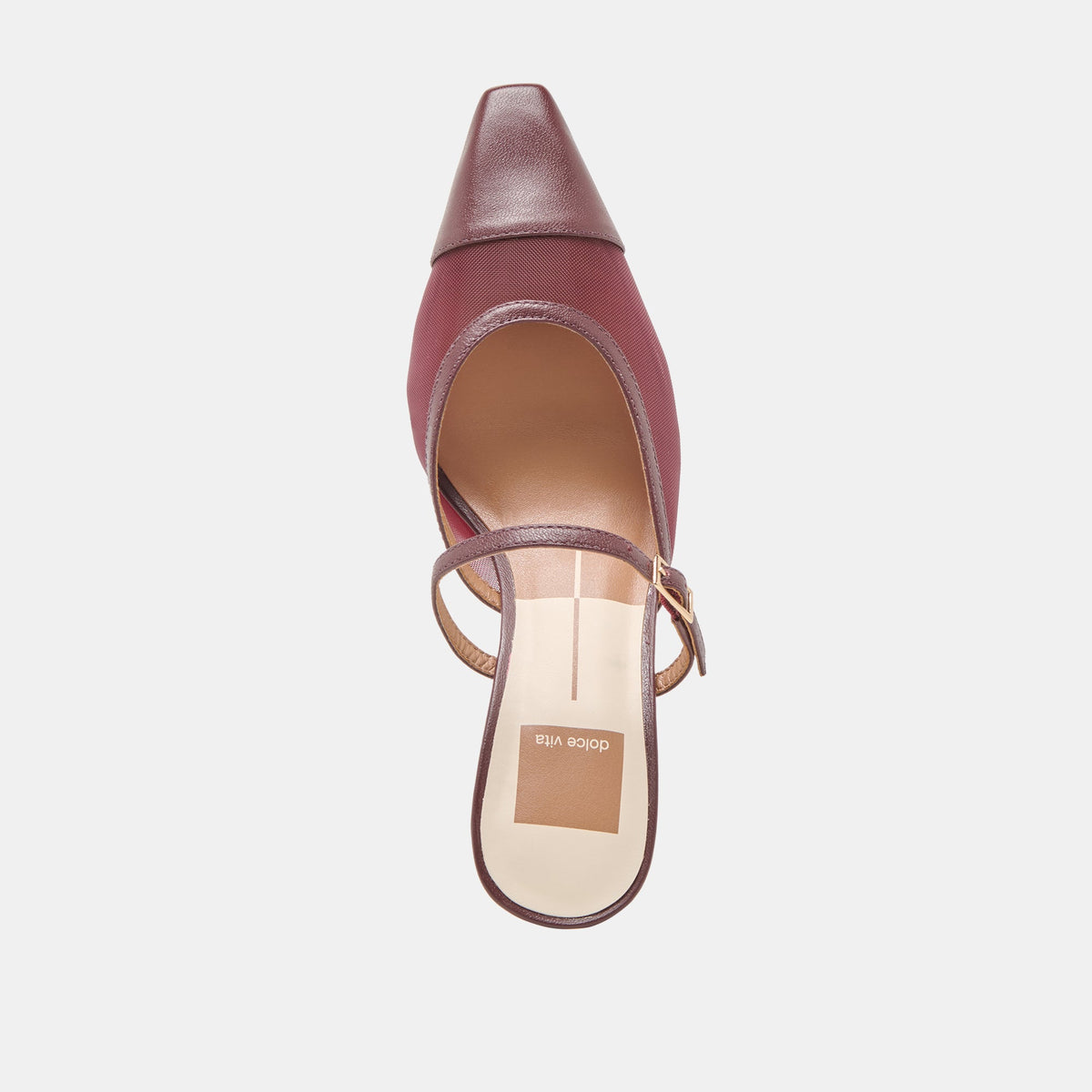 Loyd Burgundy Mesh Heels | Dolce Vita