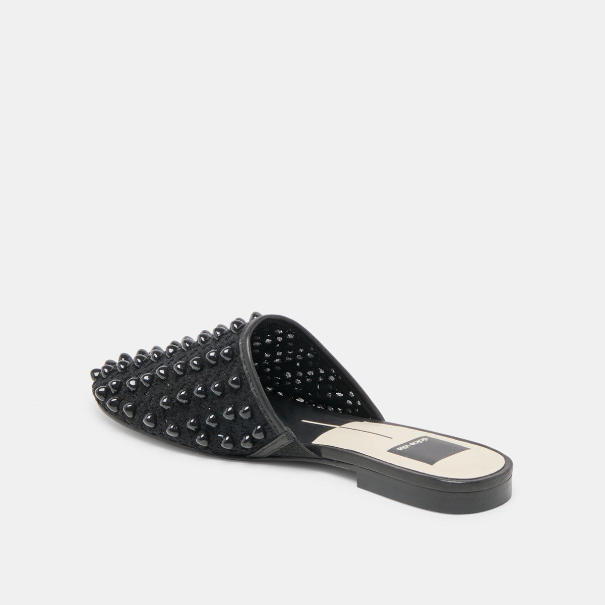 Rova Bead Onyx Beaded Mesh Flats | Dolce Vita