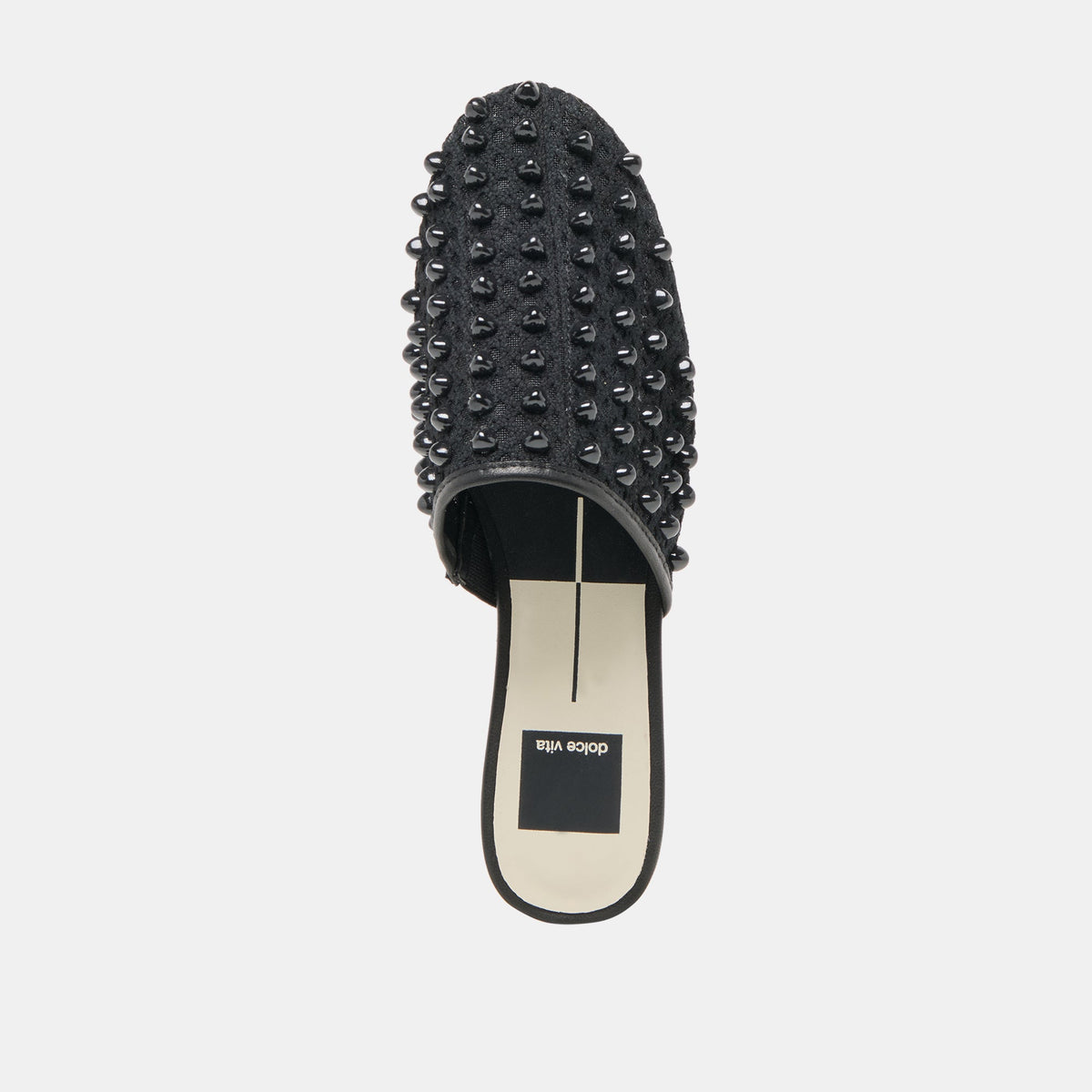 Rova Bead Onyx Beaded Mesh Flats | Dolce Vita