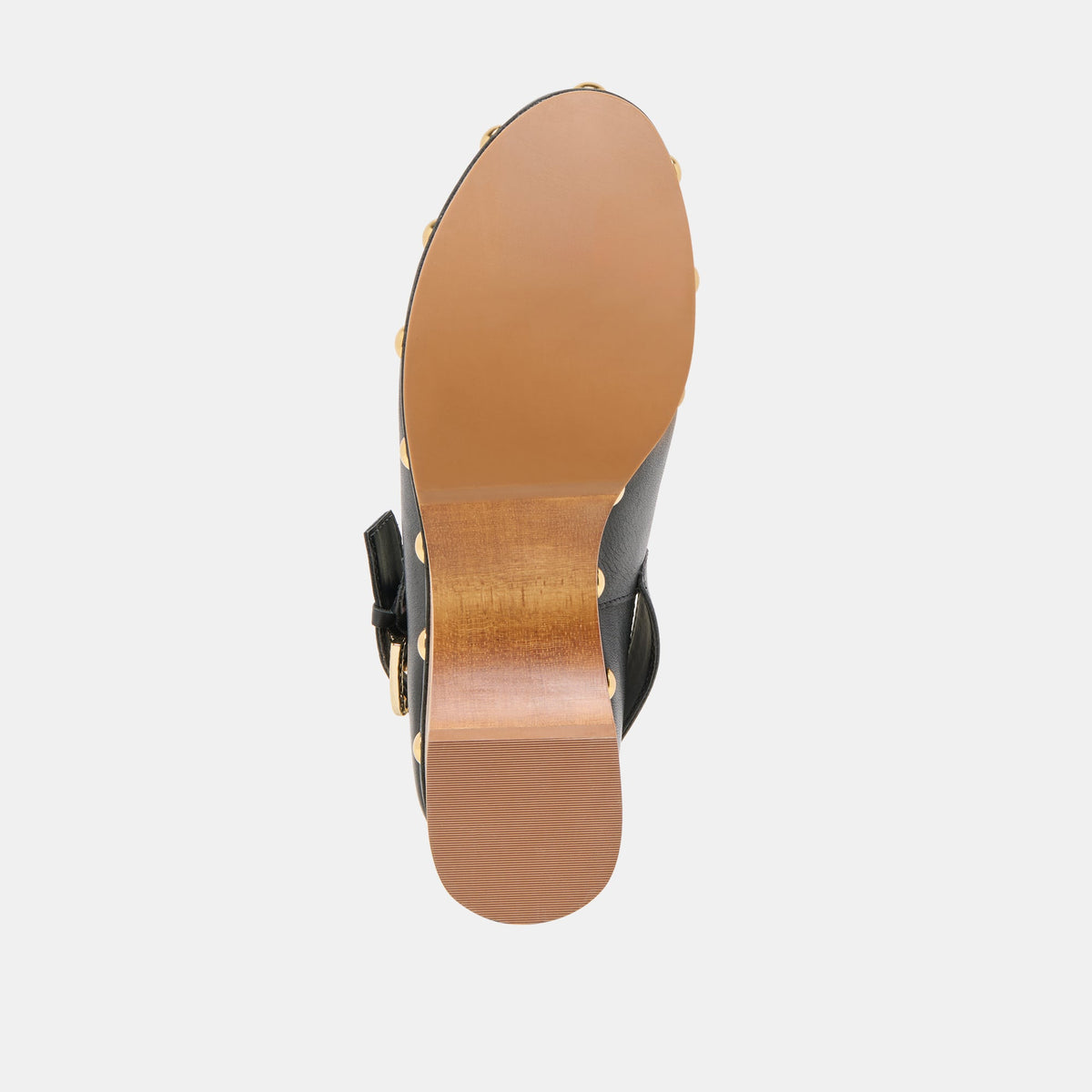 Adelan Black Leather Clogs | Dolce Vita