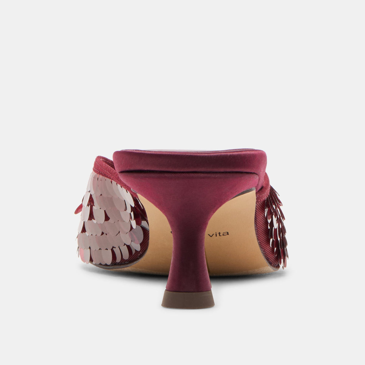 Cleo Cranberry Sequin Heels | Dolce Vita