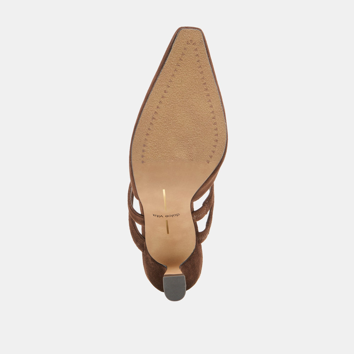 Linore Dk Brown Suede Heels | Dolce Vita