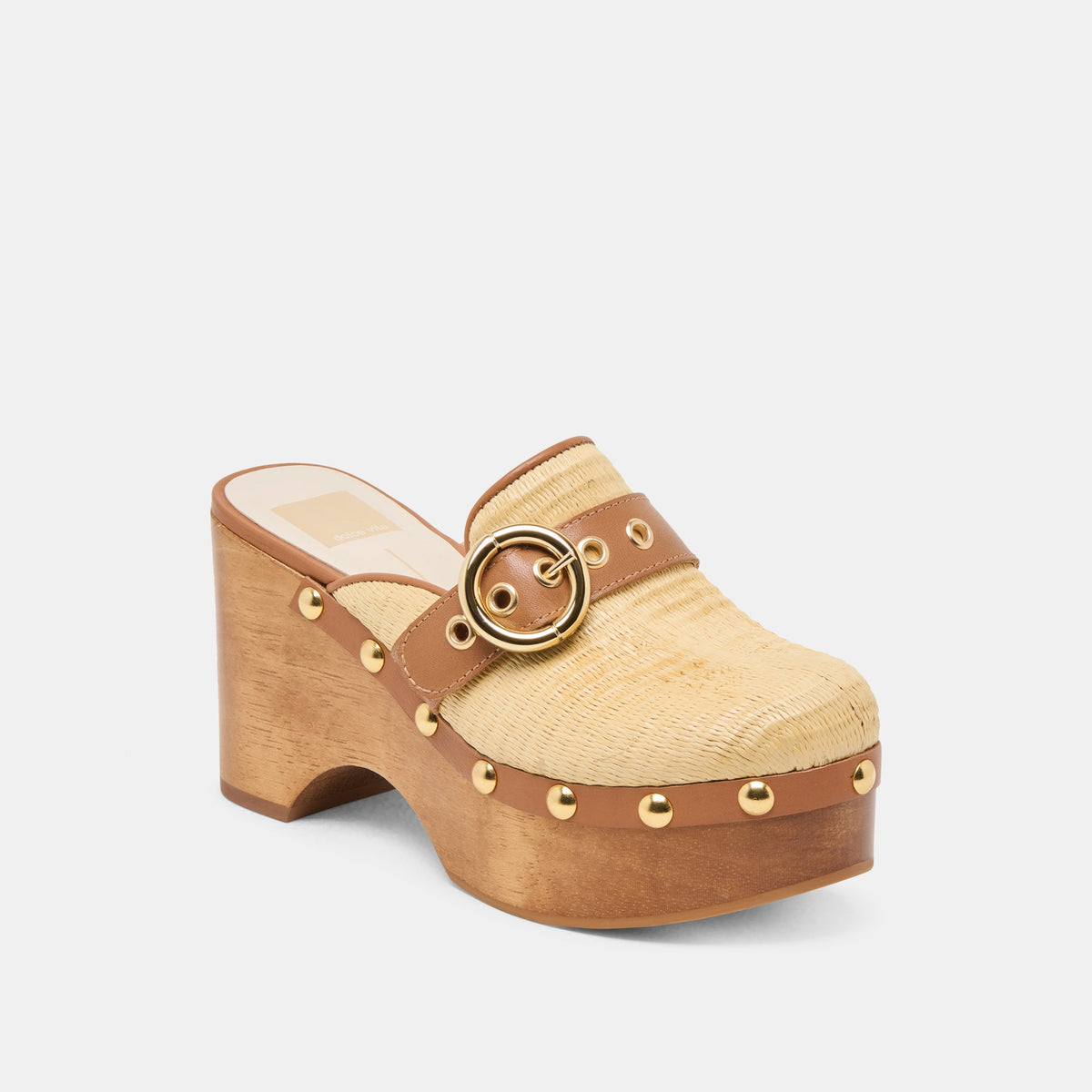 Debrah Lt Natural Raffia Clogs | Dolce Vita