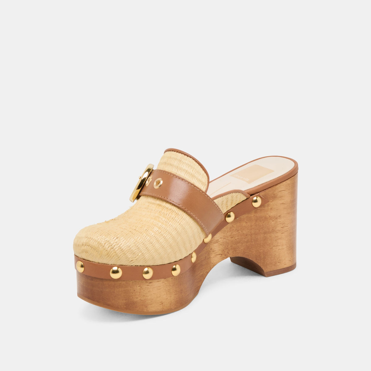 Debrah Lt Natural Raffia Clogs | Dolce Vita
