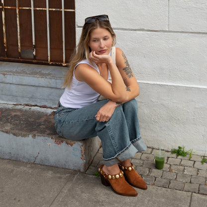Kanyon Brown Suede Heels | Dolce Vita
