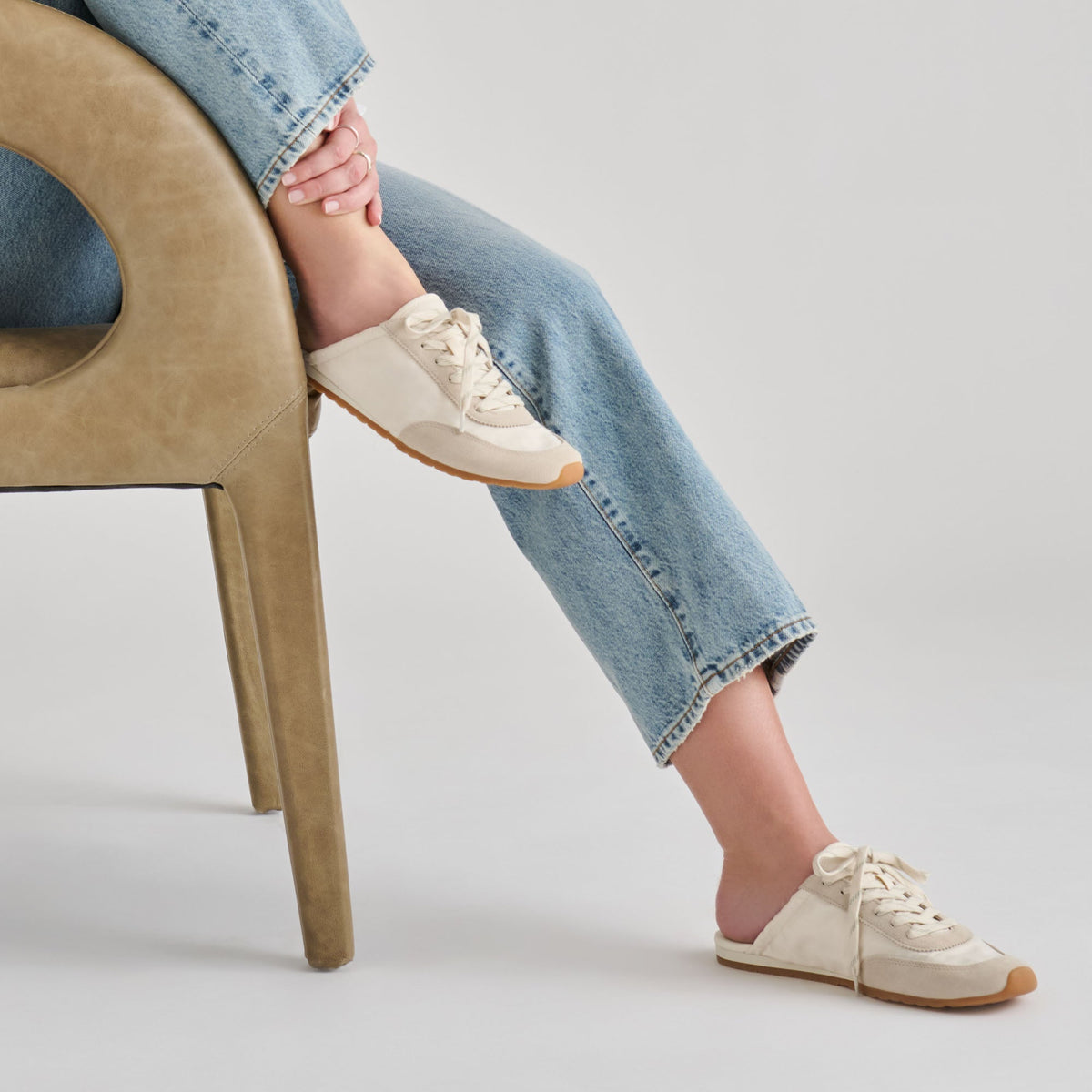 Daris White Nylon Sneakers | Dolce Vita
