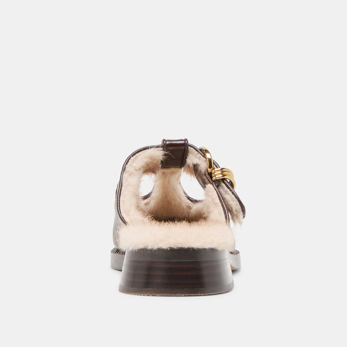 Harlah Plush Chocolate Leather Flats | Dolce Vita