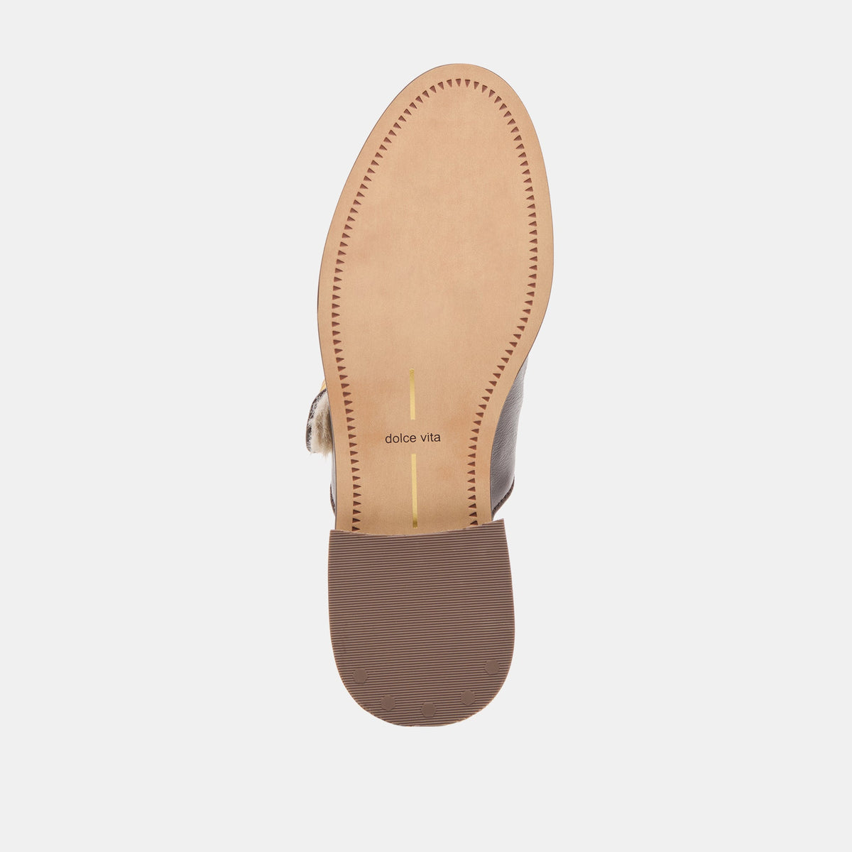 Harlah Plush Chocolate Leather Flats | Dolce Vita