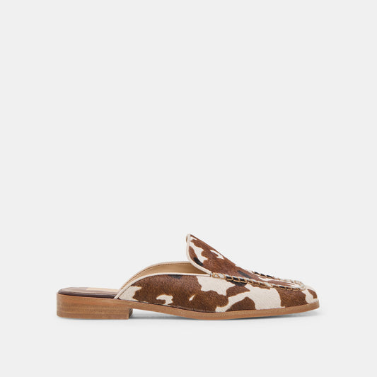Bradly Cocoa Taurus Calf Hair Flats | Dolce Vita