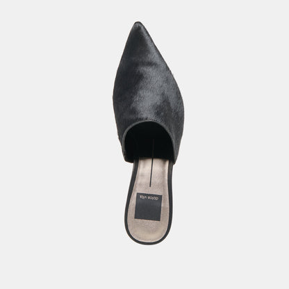 Lexy Nero Calf Hair Heels | Dolce Vita