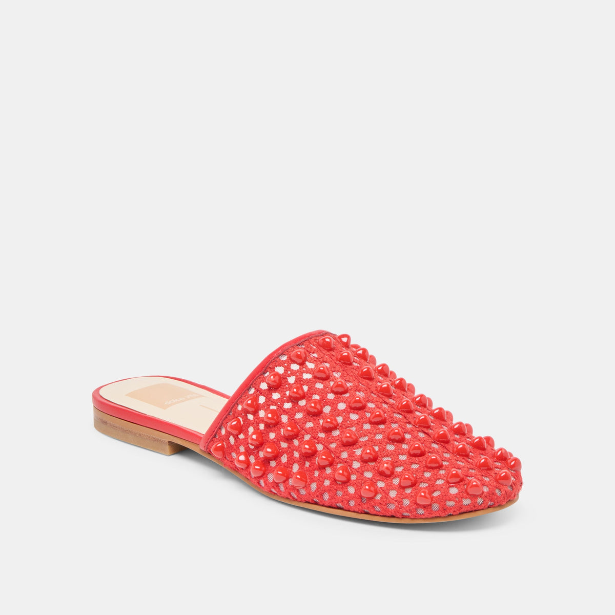 Rova Bead Chili Beaded Mesh Flats | Dolce Vita