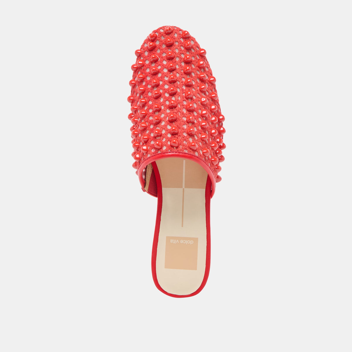 Rova Bead Chili Beaded Mesh Flats | Dolce Vita