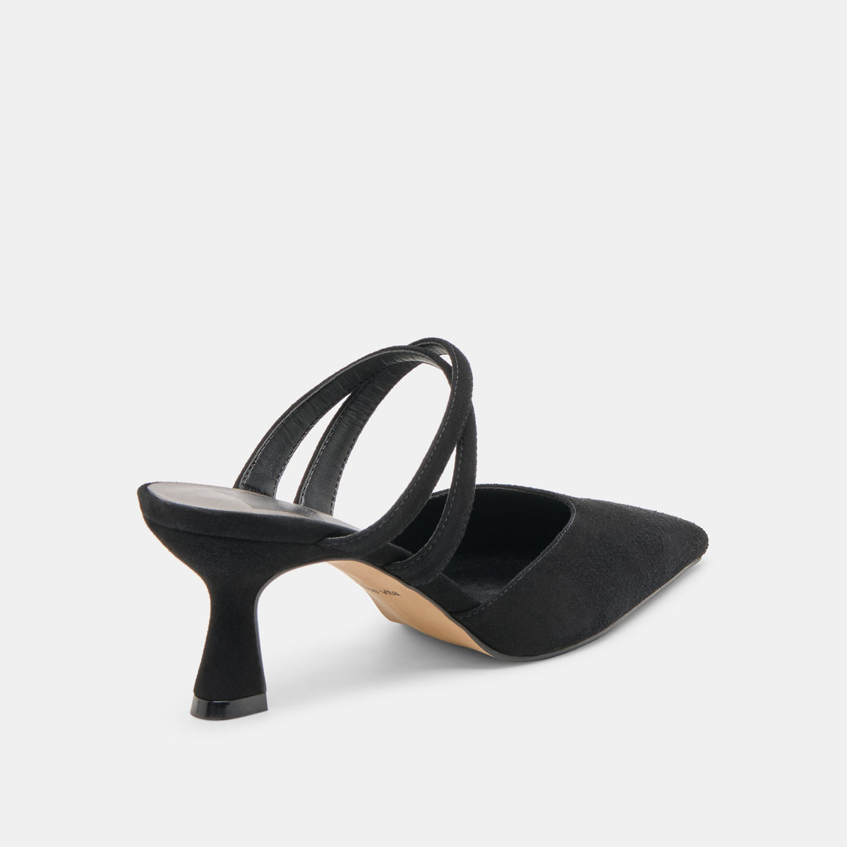 Linore Onyx Suede Heels | Dolce Vita