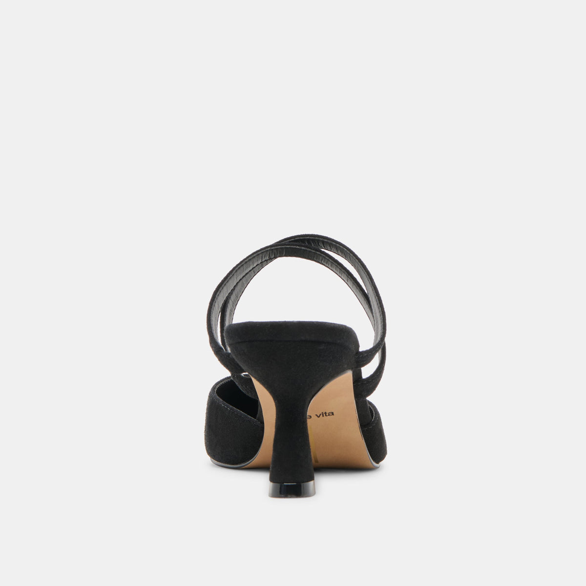 Linore Onyx Suede Heels | Dolce Vita