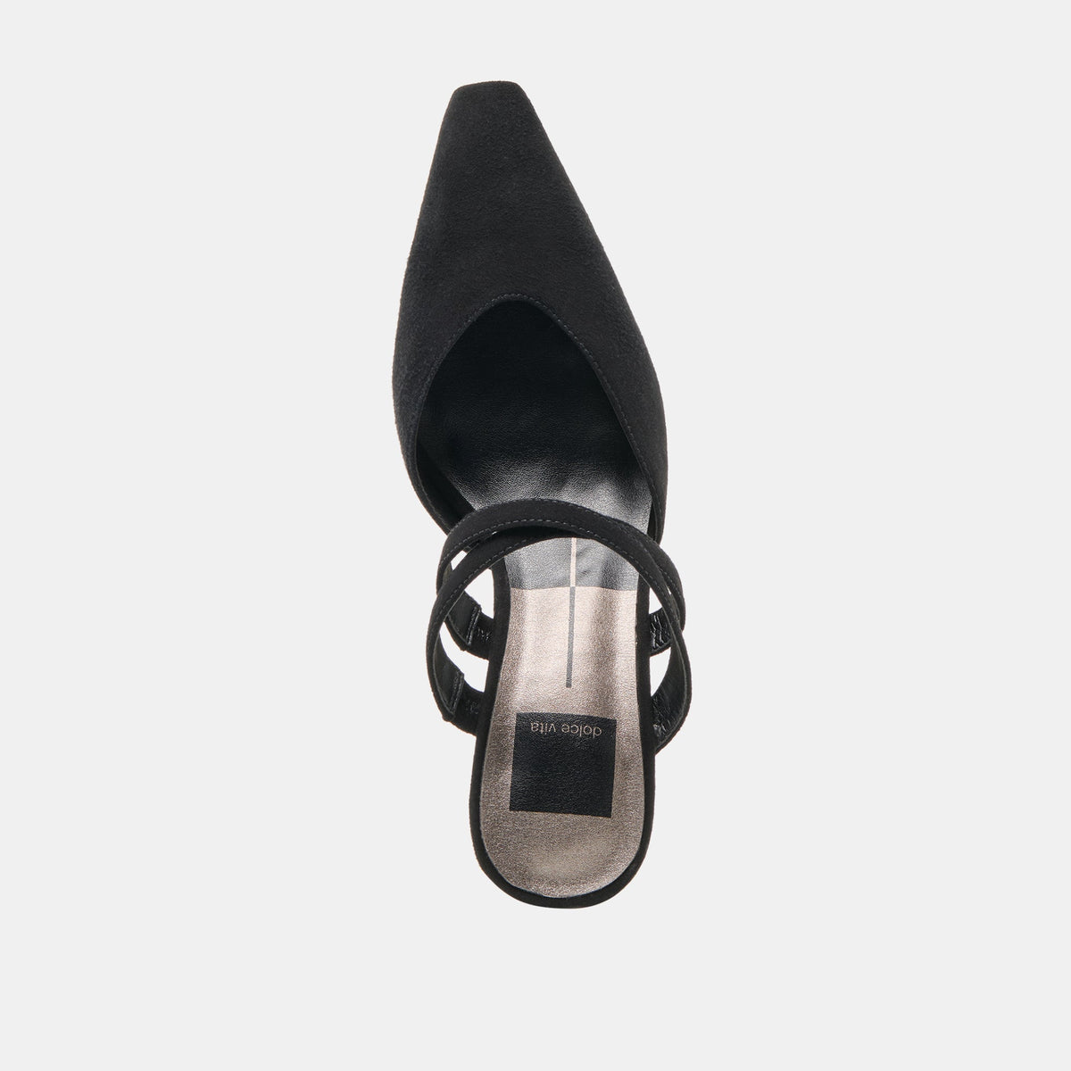 Linore Onyx Suede Heels | Dolce Vita