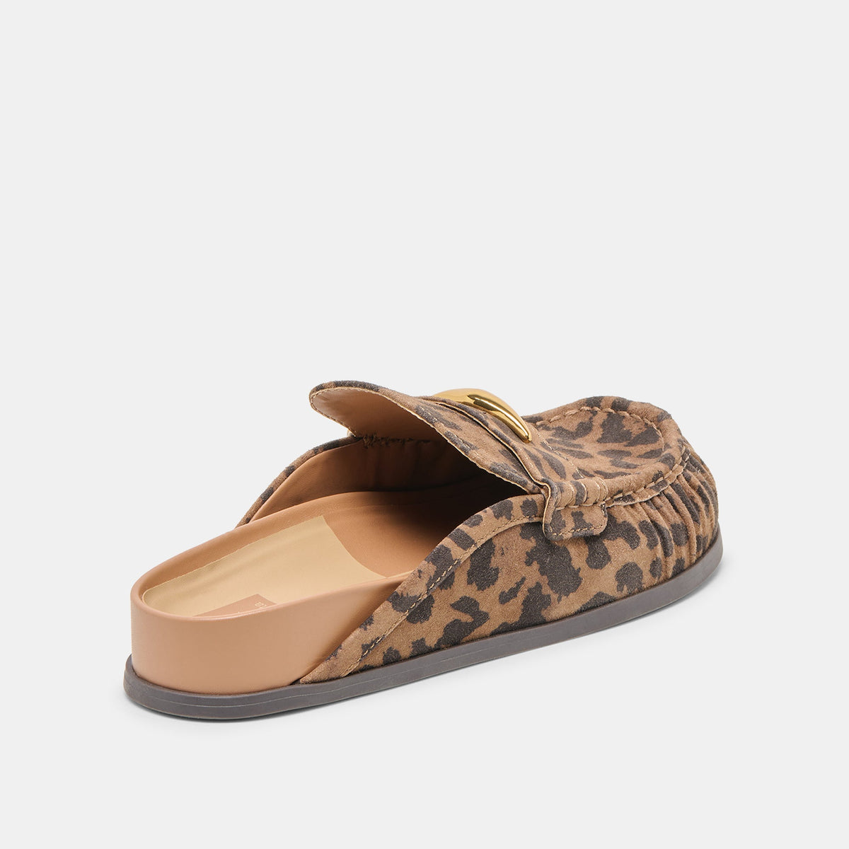 Jodero Brown Leopard Printed Suede Flats | Dolce Vita