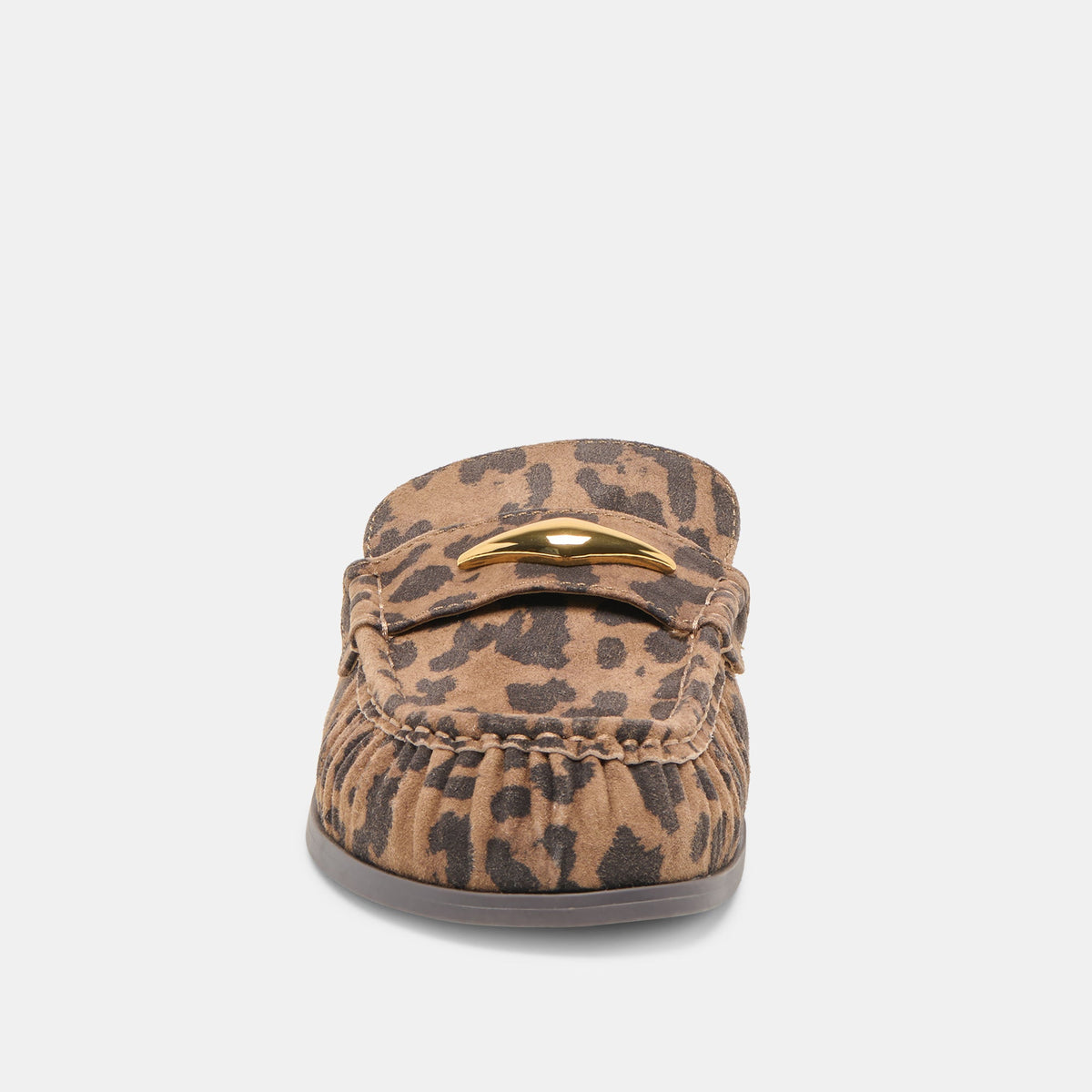 Jodero Brown Leopard Printed Suede Flats | Dolce Vita