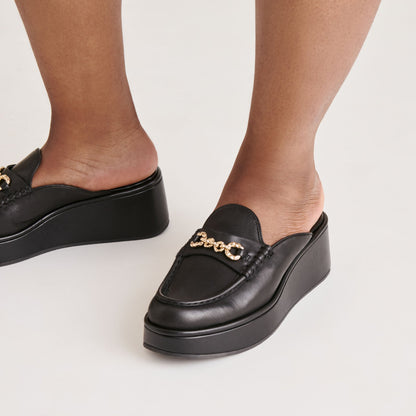 Dorrel Maroon Leather Loafers | Dolce Vita