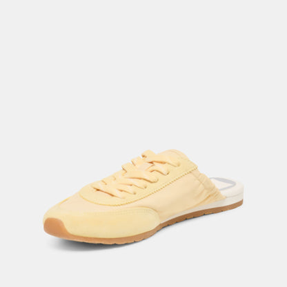 Daris Lt Yellow Nylon Sneakers | Dolce Vita