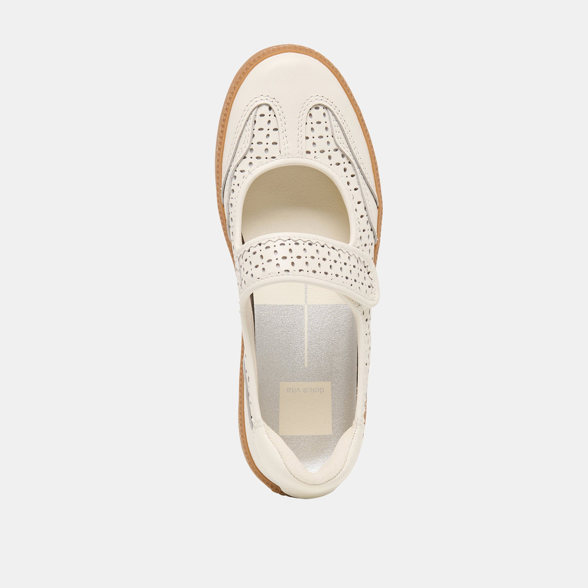 Nanet White Perforated Leather Sneakers | Dolce Vita