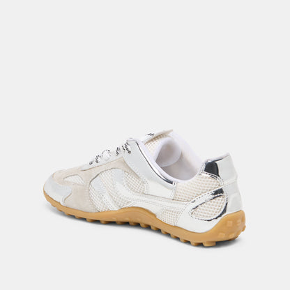 Myles Silver Multi Leather Sneakers | Dolce Vita