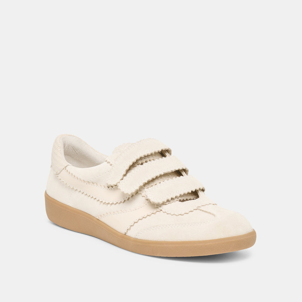 Merit Velcro Ivory Leather Sneakers | Dolce Vita