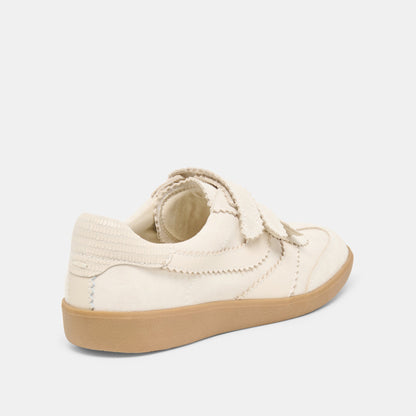Merit Velcro Ivory Leather Sneakers | Dolce Vita