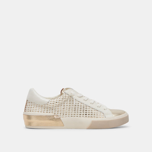 ZINA SNEAKERS BONE GOLD WOVEN
 – Dolce Vita | Dolce Vita
