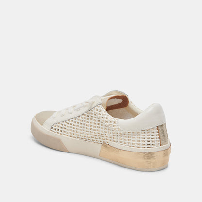 ZINA SNEAKERS BONE GOLD WOVEN
 – Dolce Vita | Dolce Vita