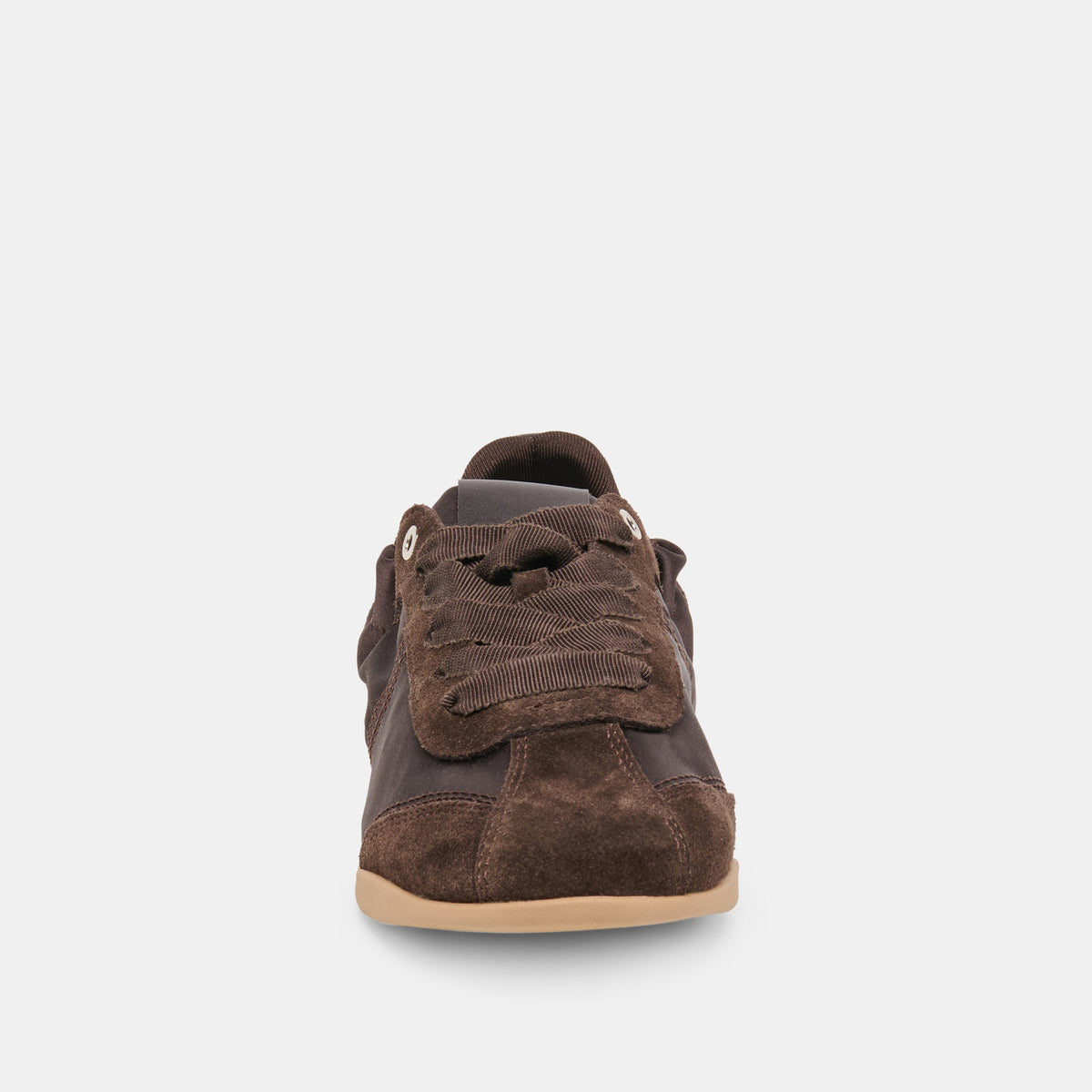 Dakoda Dk Brown Satin Sneakers | Dolce Vita