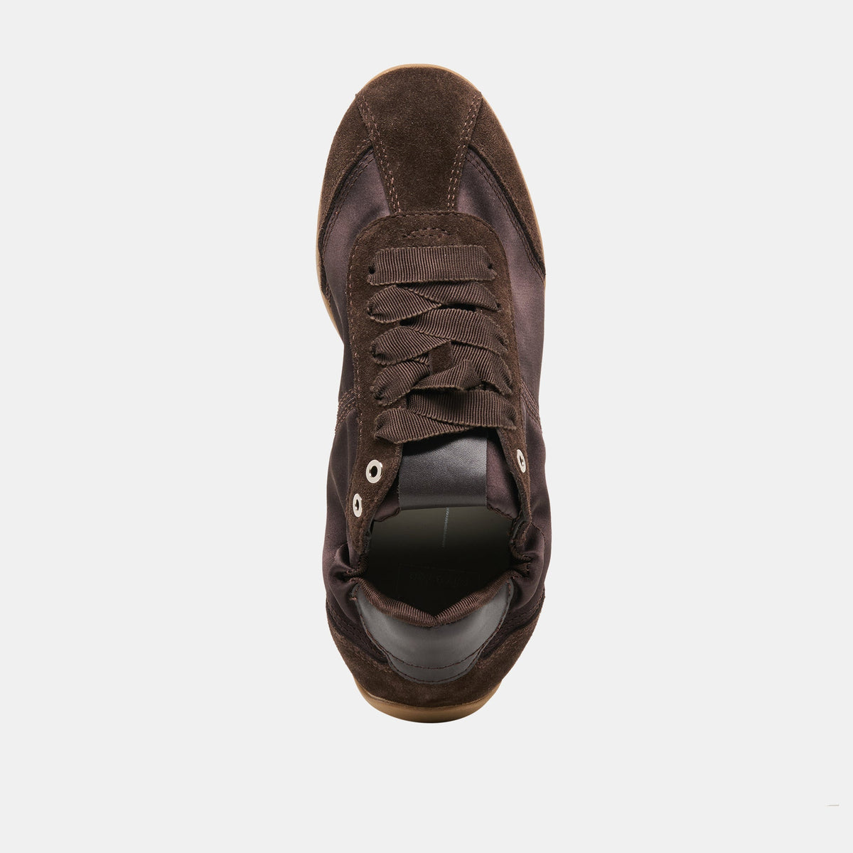 Dakoda Dk Brown Satin Sneakers | Dolce Vita