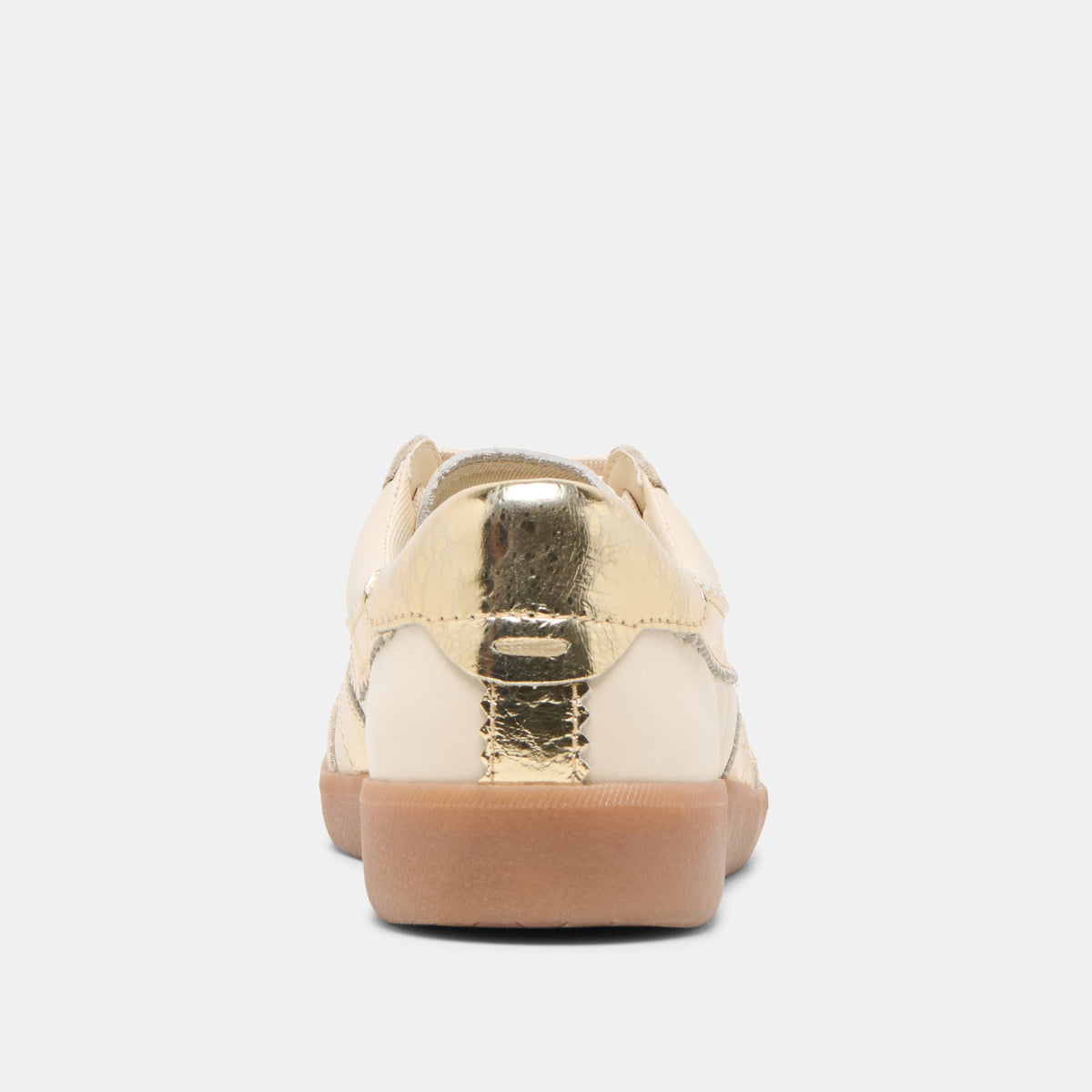 Merit White Gold Leather Sneakers | Dolce Vita