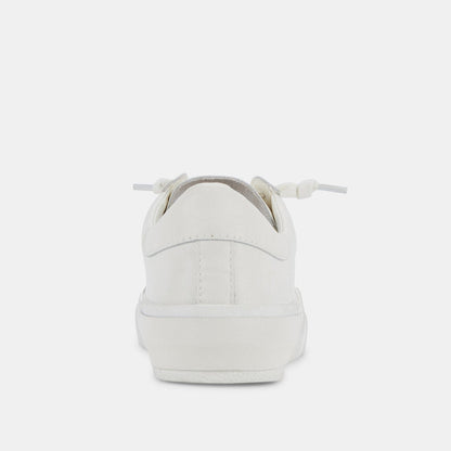 Zina 306 Sneakers White Recycled Leather | White Leather Sneakers
 – Dolce Vita | Dolce Vita