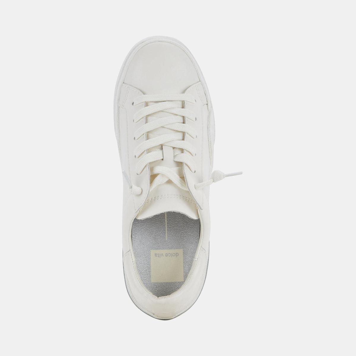 Zina 306 Sneakers White Recycled Leather | White Leather Sneakers
 – Dolce Vita | Dolce Vita