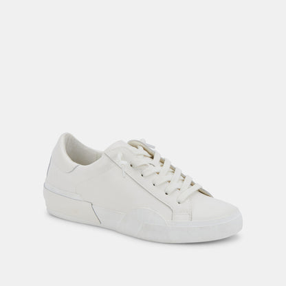 Zina 306 Sneakers White Recycled Leather | White Leather Sneakers
 – Dolce Vita | Dolce Vita