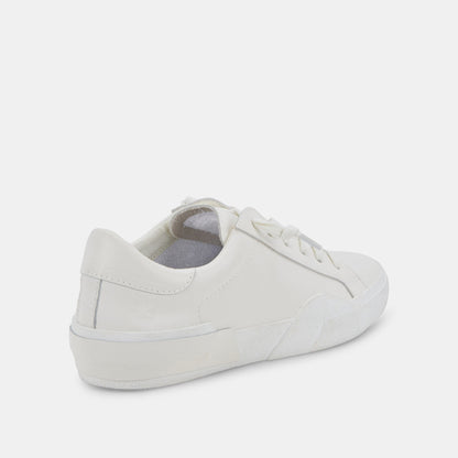 Zina 306 Sneakers White Recycled Leather | White Leather Sneakers
 – Dolce Vita | Dolce Vita
