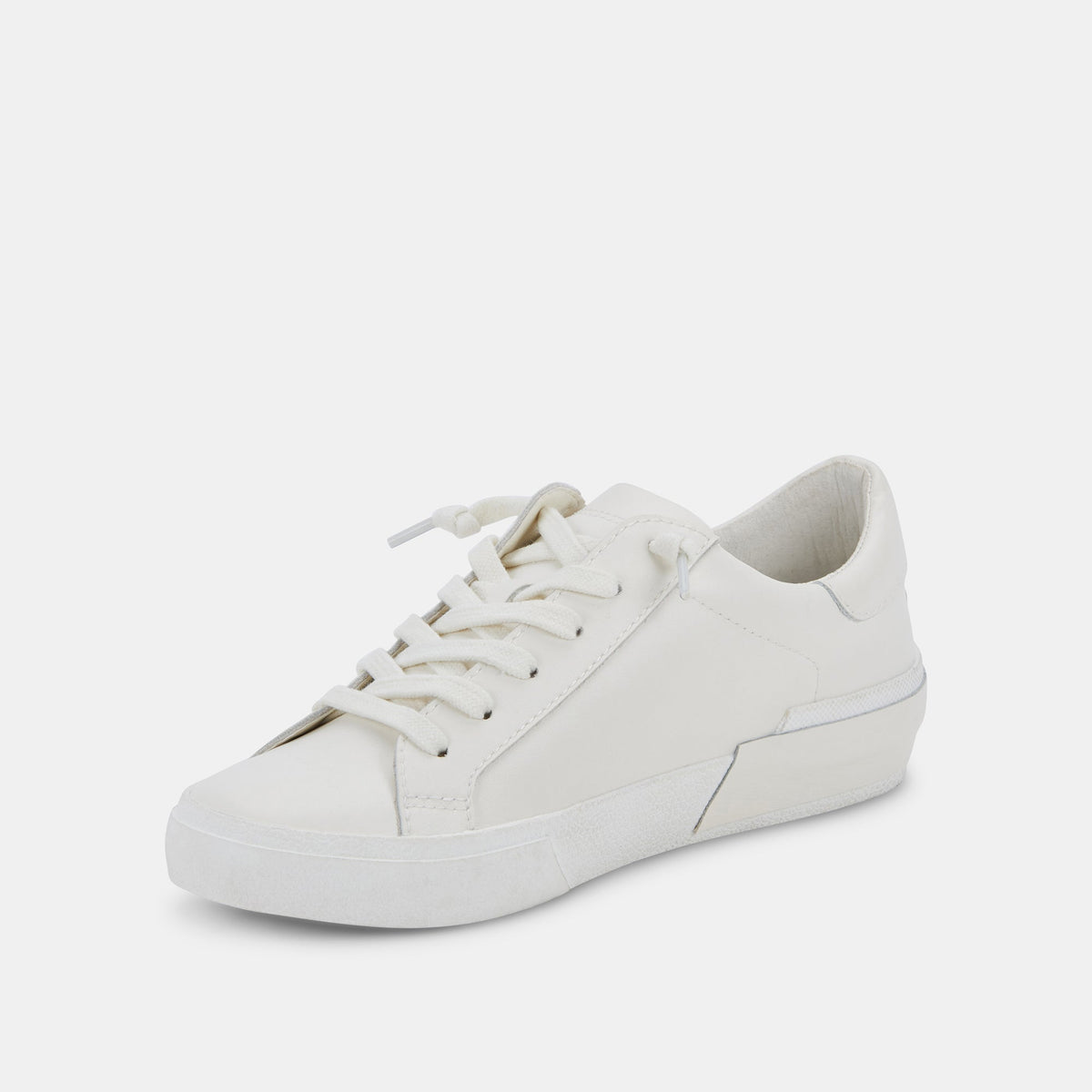 Zina 306 Sneakers White Recycled Leather | White Leather Sneakers
 – Dolce Vita | Dolce Vita