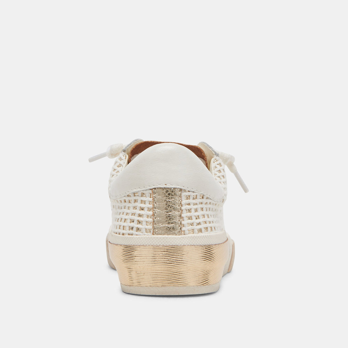 Zina Bone Gold Woven Wide Sneakers | Dolce Vita