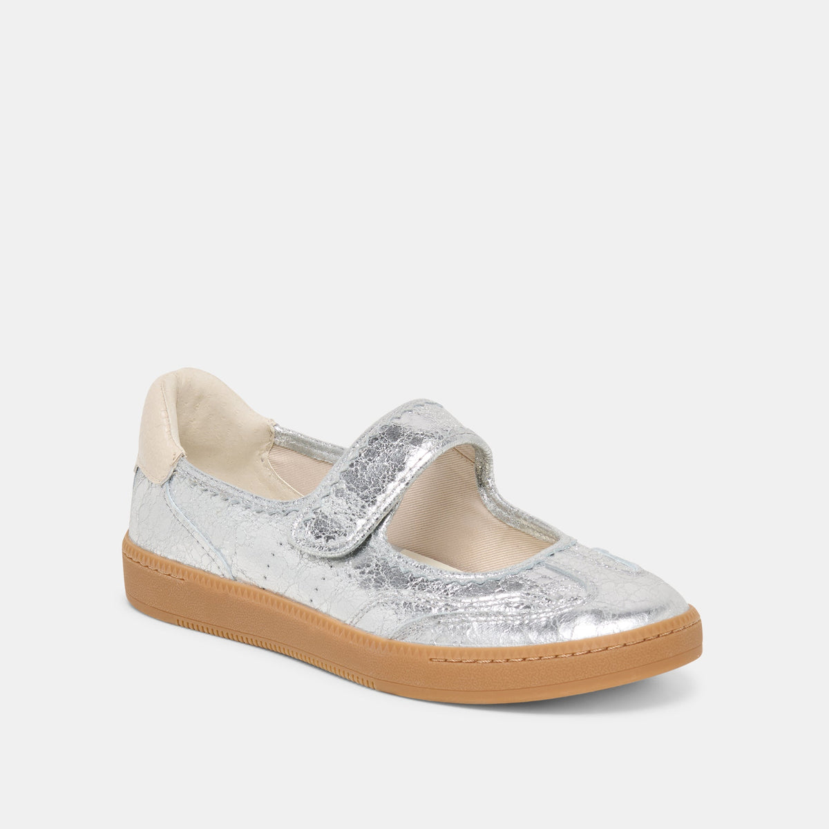 Nanet Silver Leather Sneakers | Dolce Vita