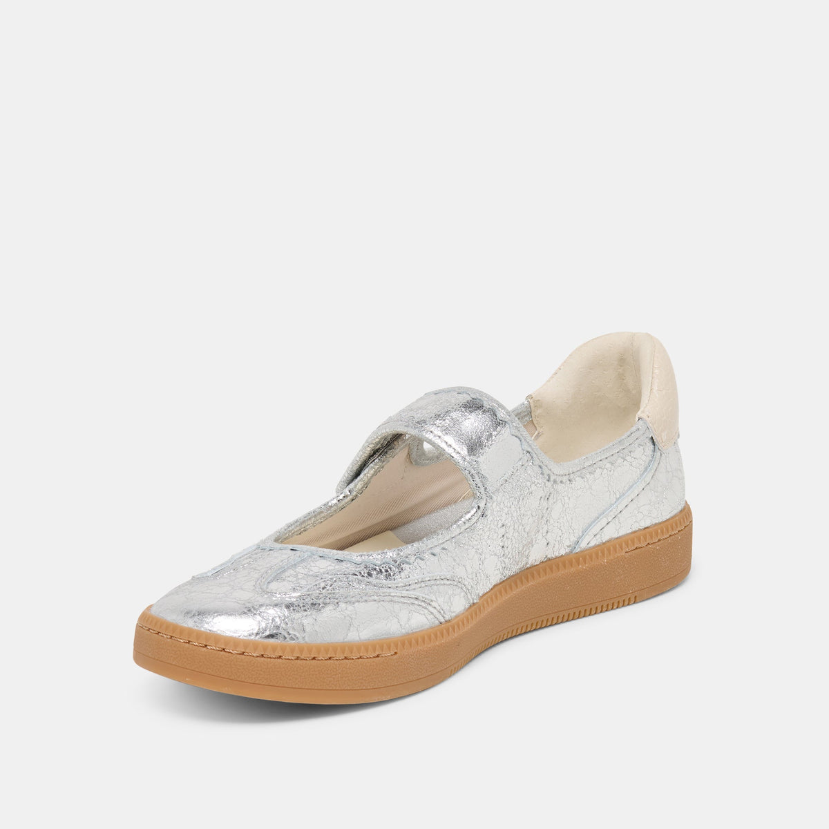 Nanet Silver Leather Sneakers | Dolce Vita