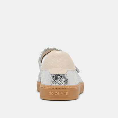 Nanet Silver Leather Sneakers | Dolce Vita