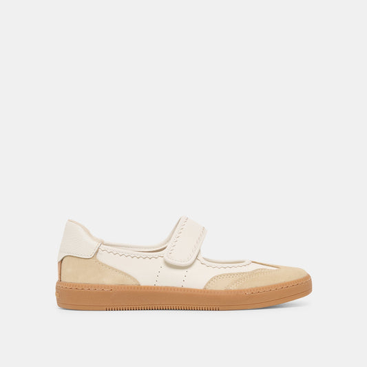 Nanet Ivory Multi Leather Sneakers | Dolce Vita