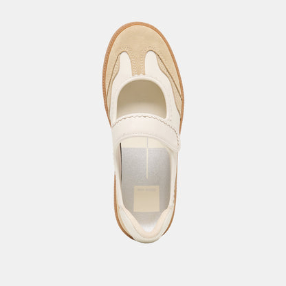 Nanet Ivory Multi Leather Sneakers | Dolce Vita